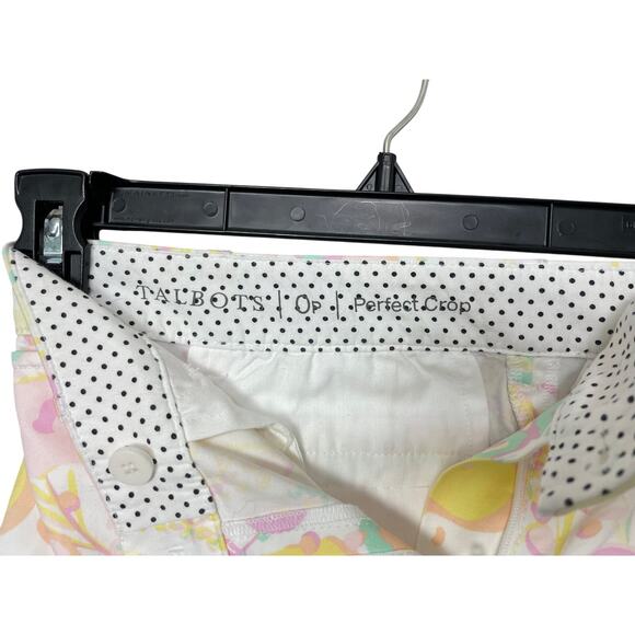 Talbots Perfect Crop Pastel Capri Cropped Pants Size 0 Petite - Picture 5 of 5